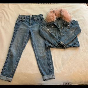 BDG CUSTOM JEANS &FOREVER21 JACKET Combo